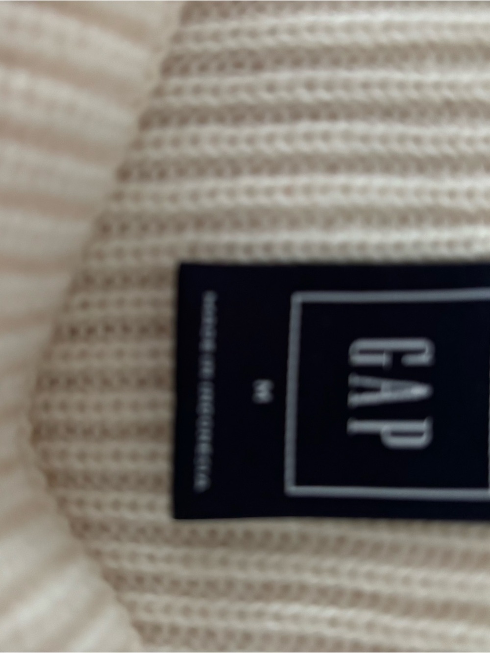 GAP Cream and Red Striped Crew Sweater - Picture 4 of 4